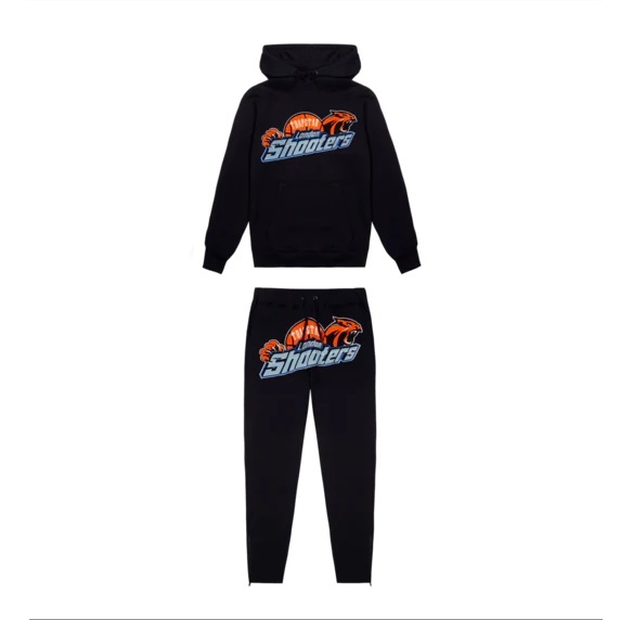 Training &amp; Jogging Wear Tracksuits Trapstar Shooters Black London Tracksuit 
