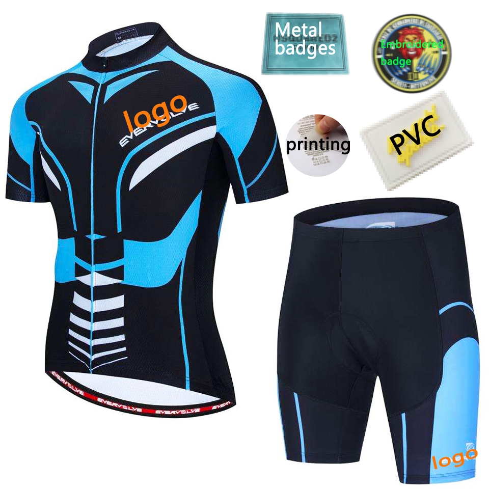Custom Cycling Jersey Spot Promotion Fitness Mountain Bike Riding Wear Wholesale Breathable Leisure Riding Wear Set Clothing 