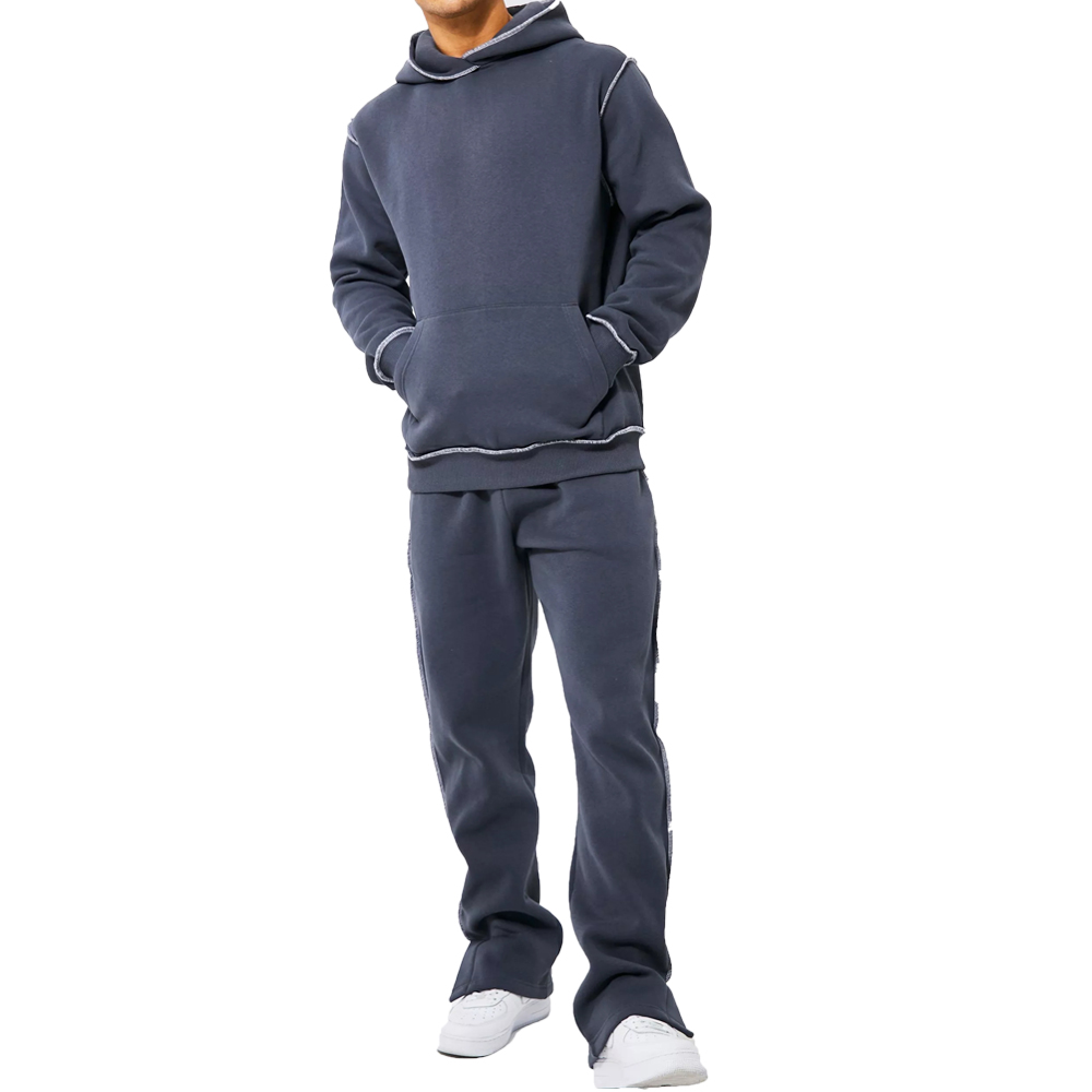 Custom Logo Hoodies Training Jogging Wear Men Unisex Tracksuit Pullover Sport Gym Hoodie Set 