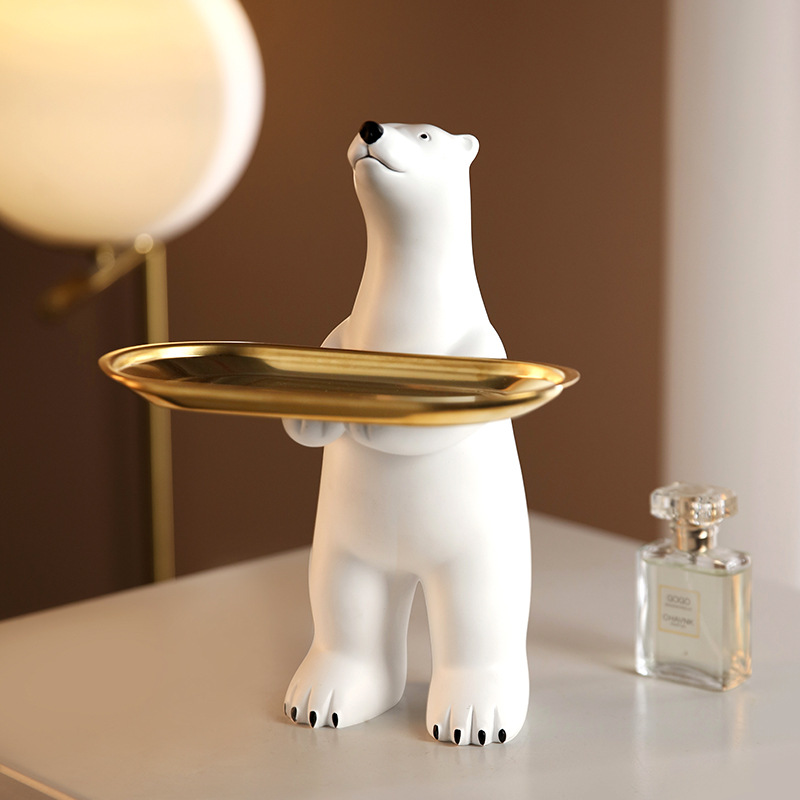 Polar Bear Series Key Storage Ornament Living Room Desktop Decoration For Home 