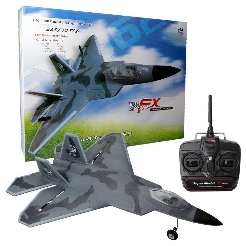 Fx862 Big Size F22 Rc Aircraft 2.4g 2channel Rc Airplane Jet Remote Control Fighter Plane Toy 