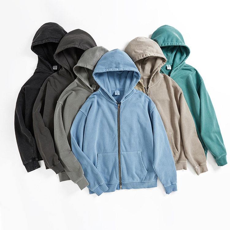 Stylish Outer Wear Casual Hoodie Mens Full Zip Pullover And Pant Two Piece Set Customization Logo Man Fitness Sport Tracksuit 