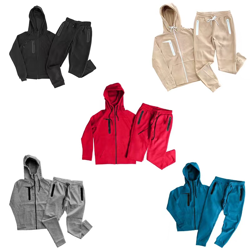 High Quality Private Label Sweat Suit Spring Clothing Men Training Jogging Wear For Men Hoodie Joggers Suits Set Men Tracksuit 