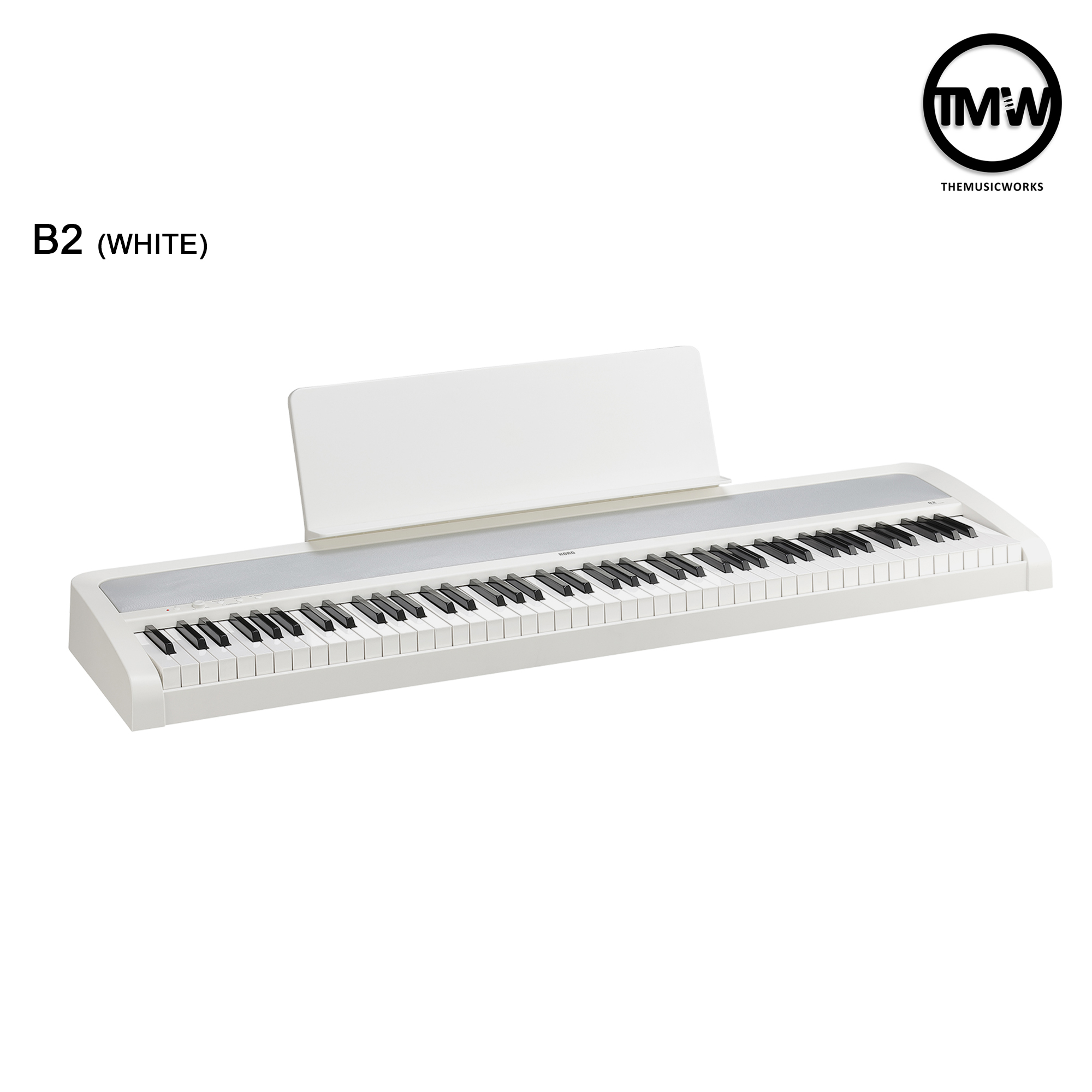 [LIMITED STOCK] KORG B2/B2N (Black/White) Digital Portable Electronic Piano Keyboard 88 Keys - Adaptor Damper Pedal X-Stand X-Bench Headphones Dust Cover ABC Stickers Metronome - Absolute Piano The Mu
