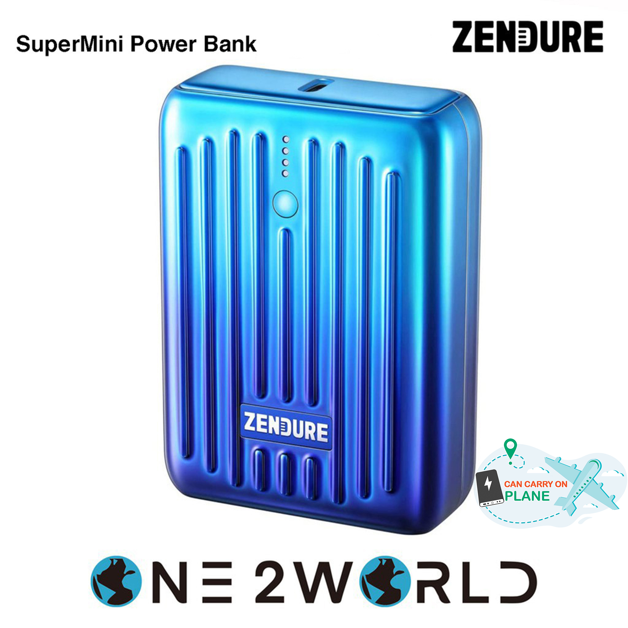 Zendure SuperMini 10,000mAh 20W PD Credit Card Sized Power Bank Portable Charger can be carried on the plane