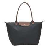 Longchamp Noir Le Pliage Large Tote Bag